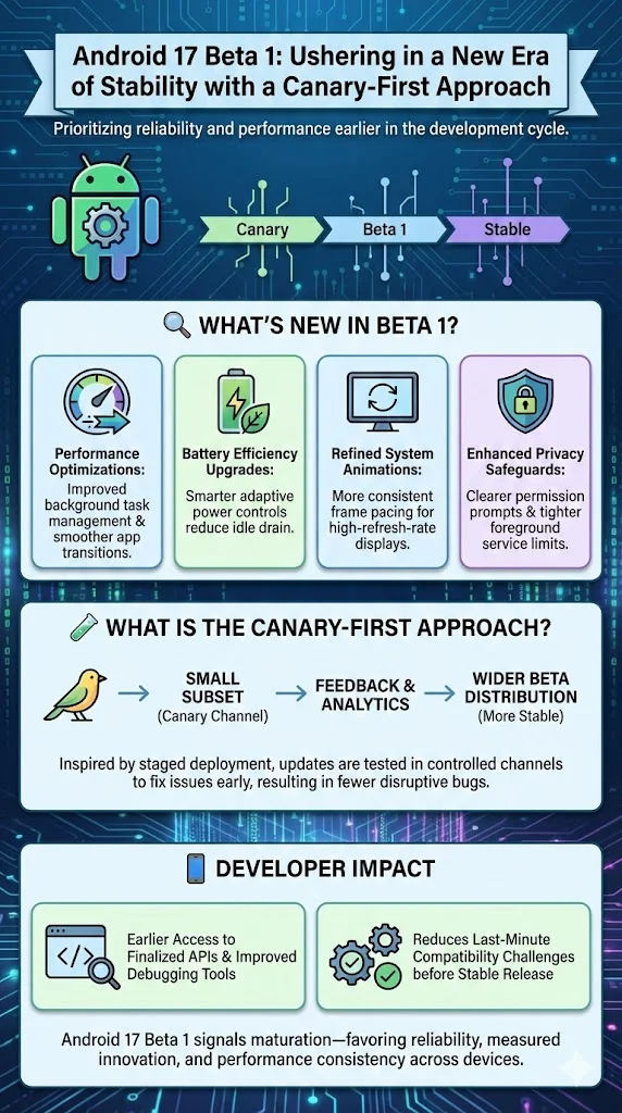 Android 17 Beta 1: Ushering in a New Era of Stability and Performance with a Canary-First Approach