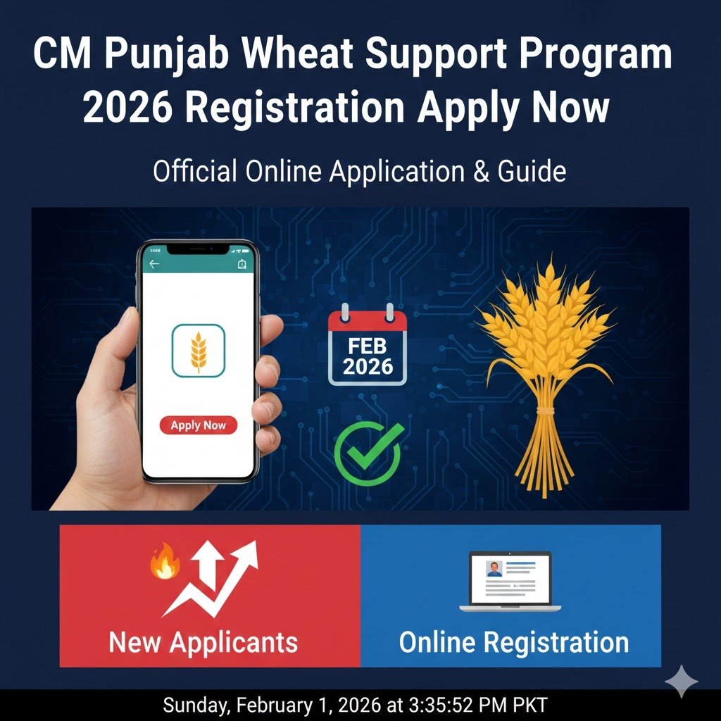 CM Punjab Wheat Support Program 2026 Registration Apply Now