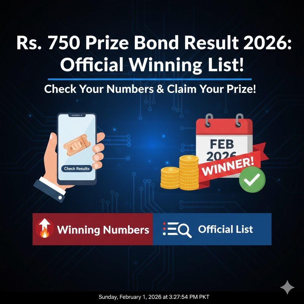Rs. 750 Prize Bond Result 2026: Official Winning List!