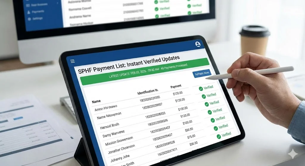 SPHF Payment List: Instant Verified Updates