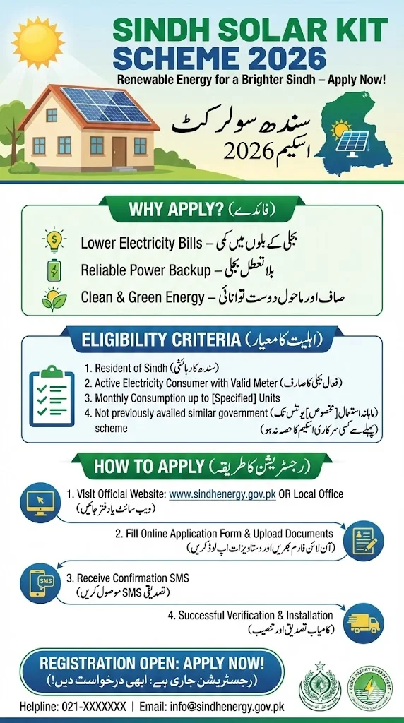 Sindh Solar Kit Scheme 2026 Registration Apply Now