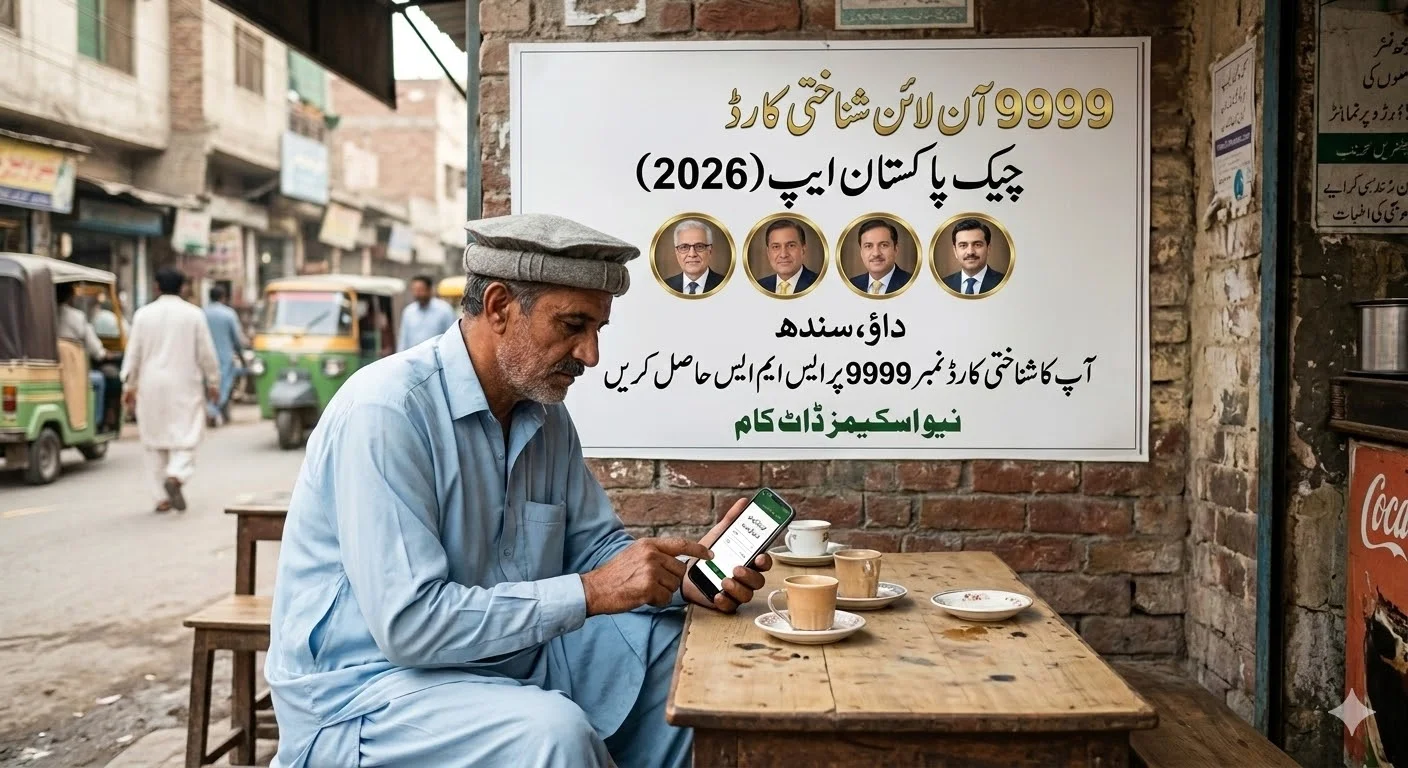 9999 Online Check CNIC Pakistan App (2026)