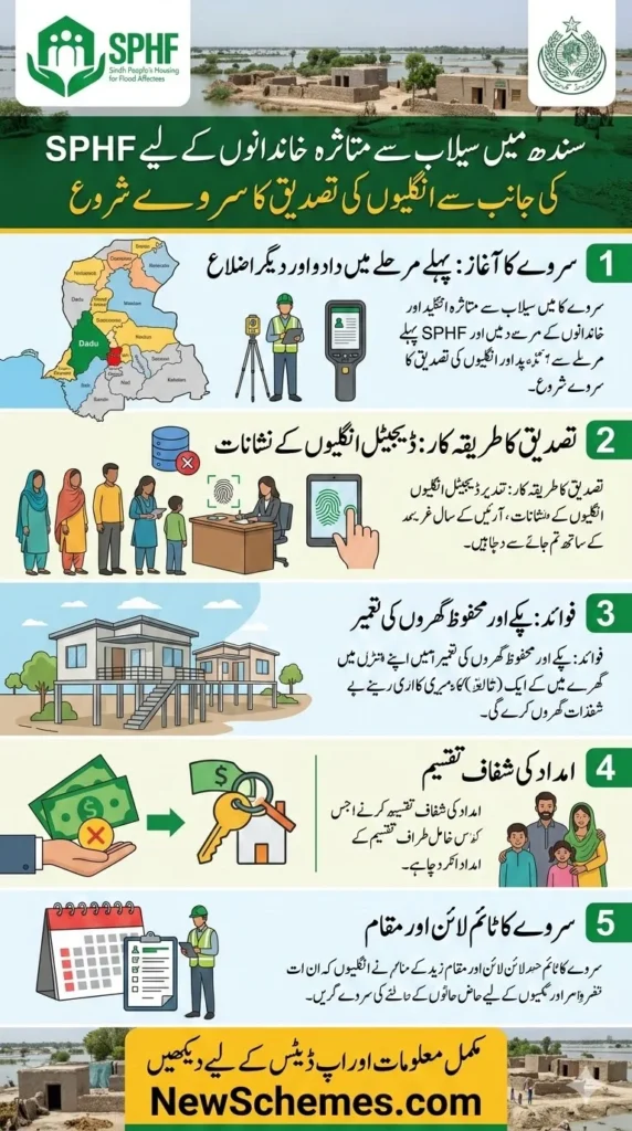 SPHF Finger Verification Survey Begins in Sindh for Flood-Affected Families