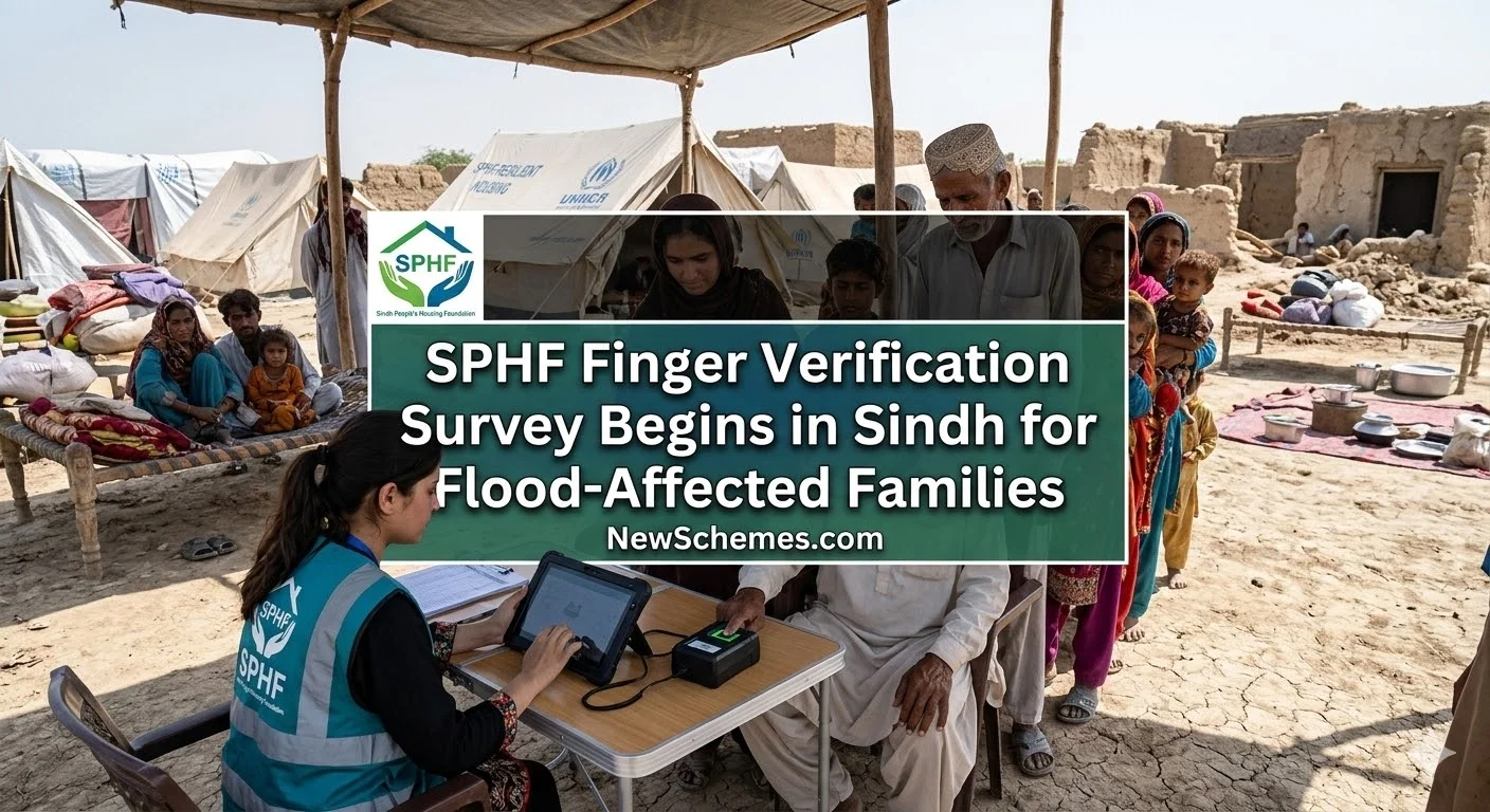 SPHF Finger Verification Survey Begins in Sindh
