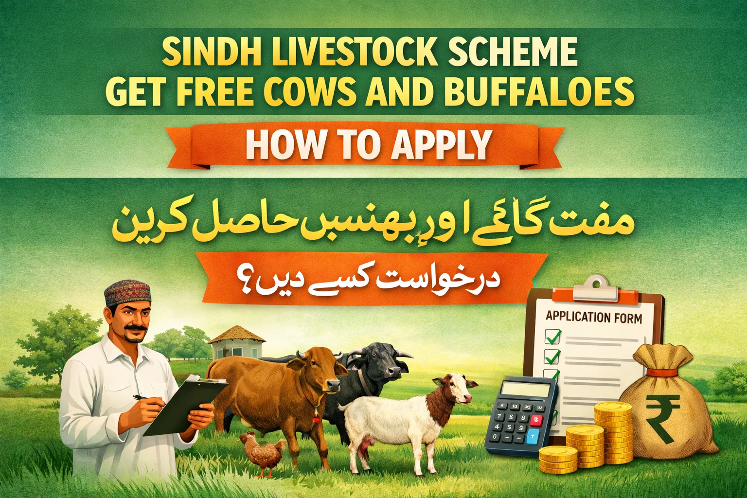 Sindh Livestock Scheme Get Free Cows and Buffaloes How To Apply